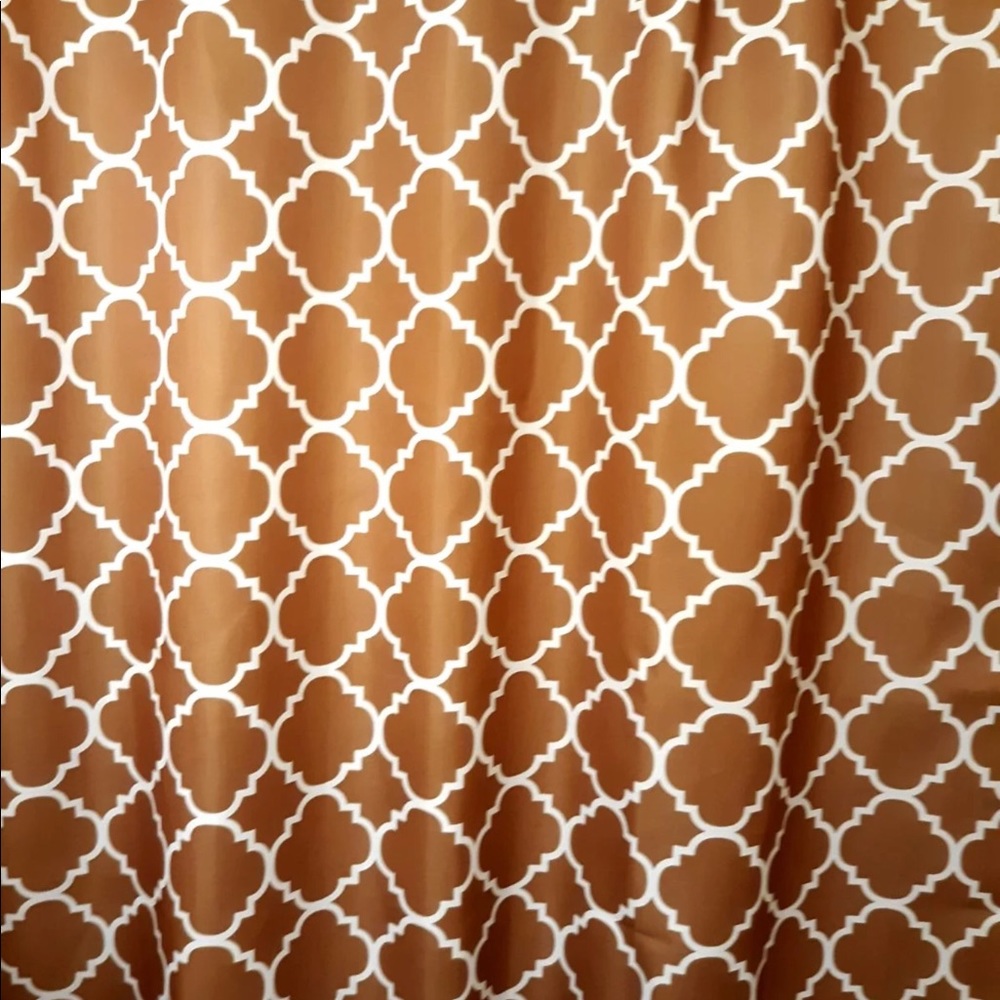 Rust colored Shower curtains